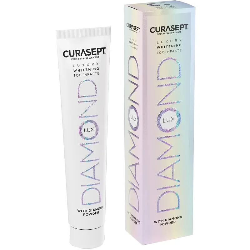 Зубная паста Curasept Luxury Whitening Diamond, отбеливающая, с гиалуроновой кислотой, 1450 ppm фтора