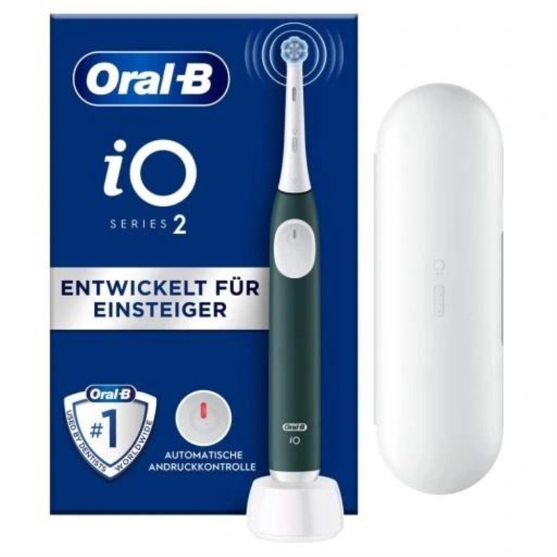 Электрическая зубная щётка Oral-B iO 2 Green, 3 режима, с чехлом