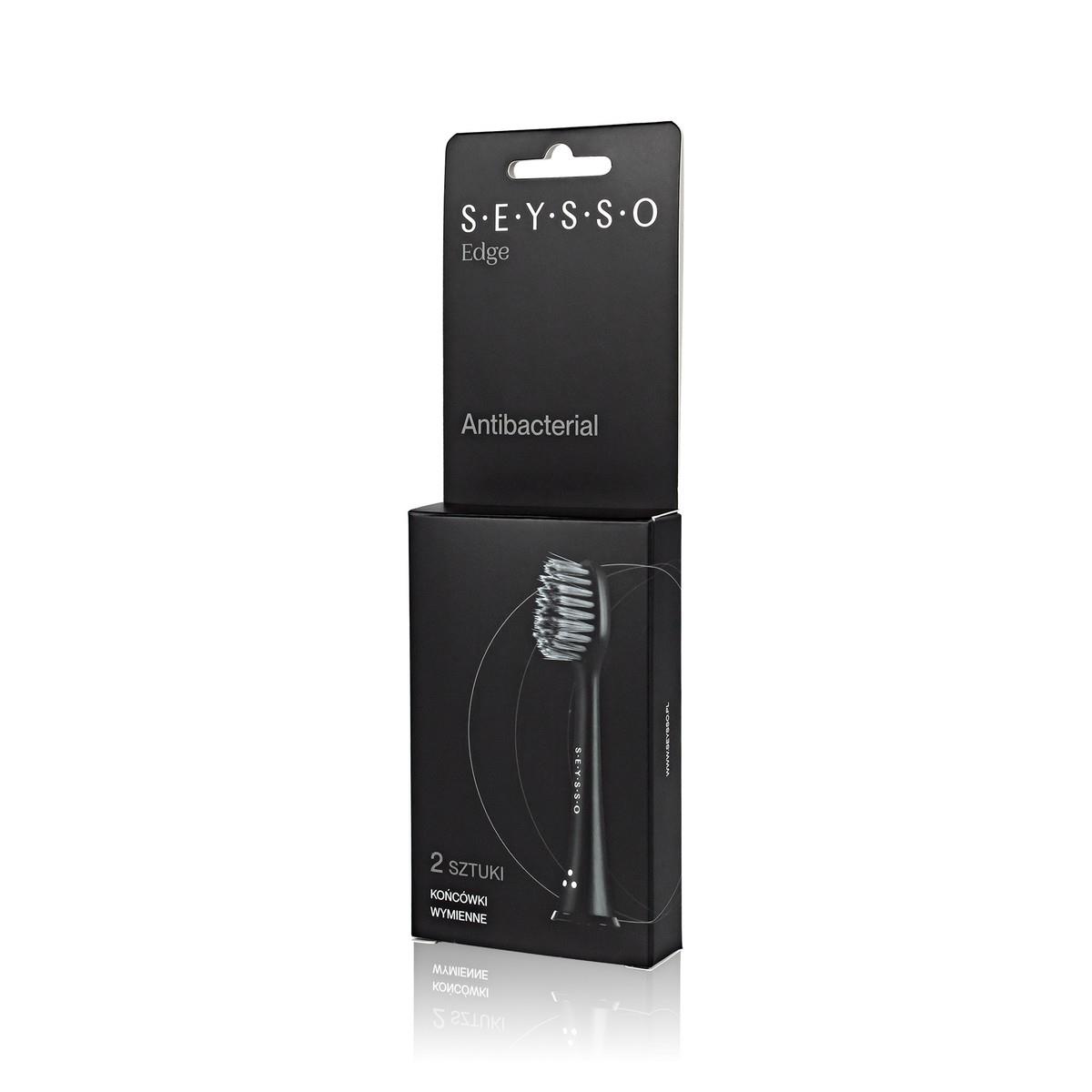 Сменные насадки Seysso Edge Antibacterial, мягкие, для звуковых щёток Seysso, 2 шт