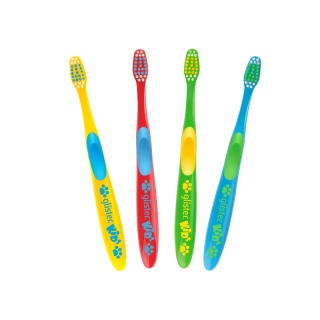 Зубная щётка для детей Amway Glister Kids, мягкая и средняя, 4 шт